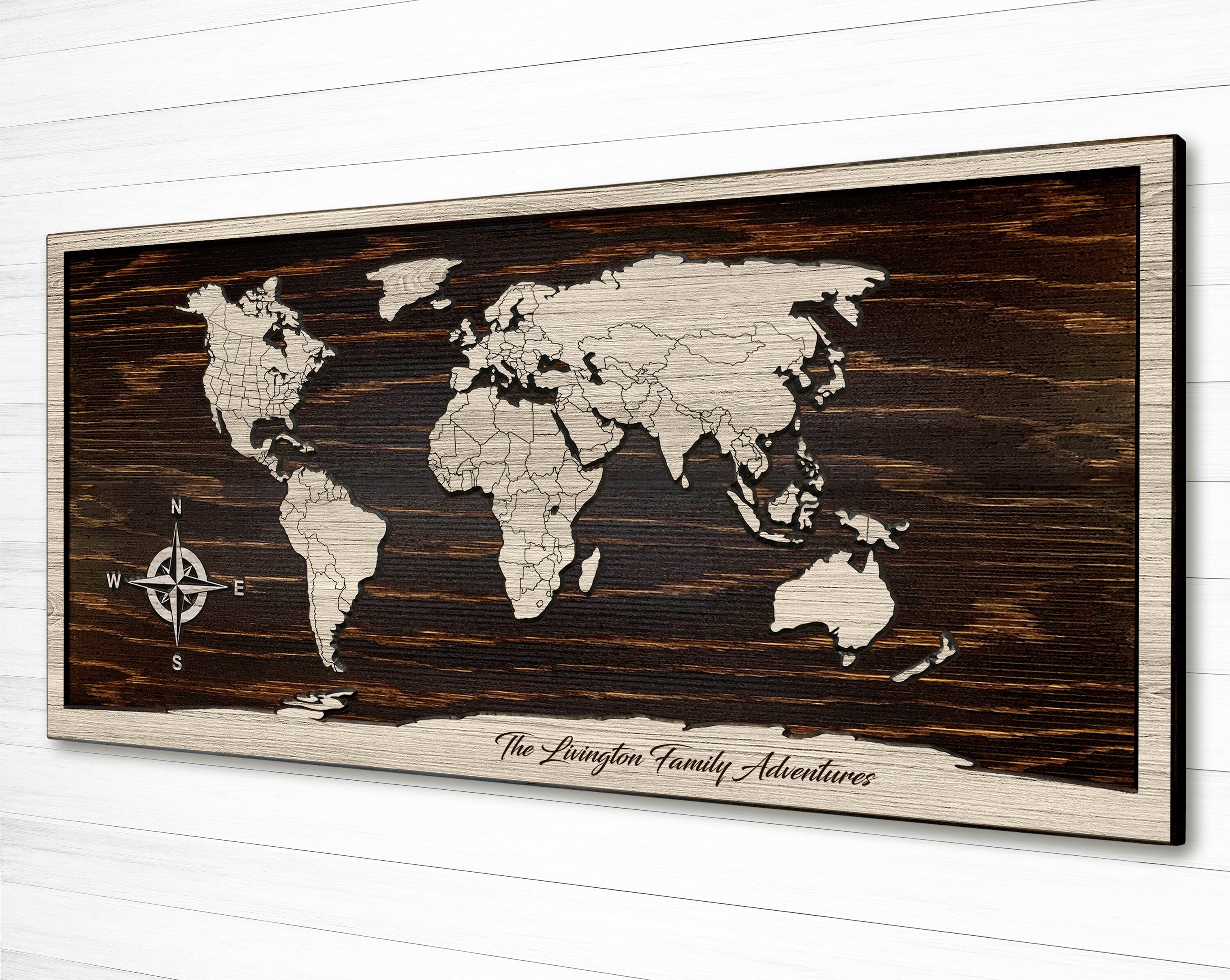 Push Pin Travel Map - Personalized World Map