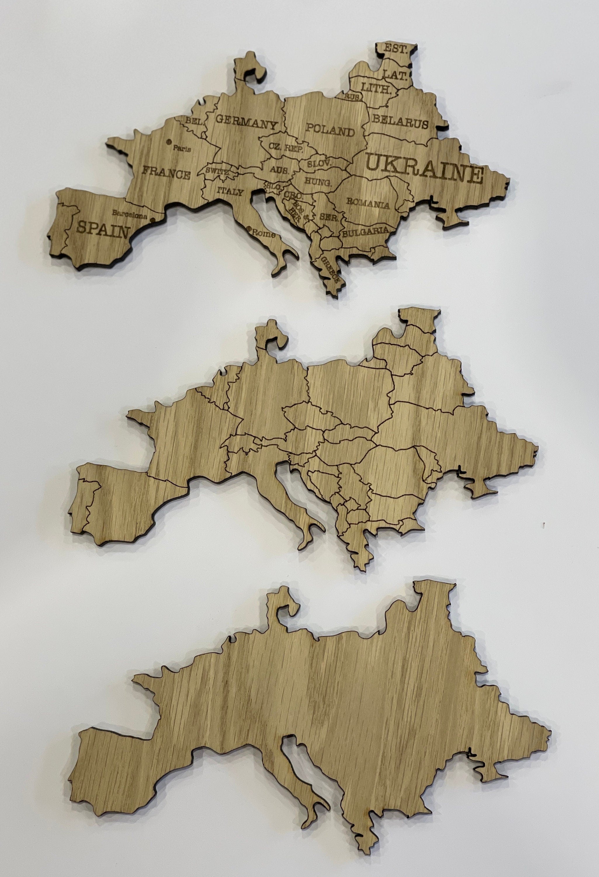 Wooden World Map - Map of the World