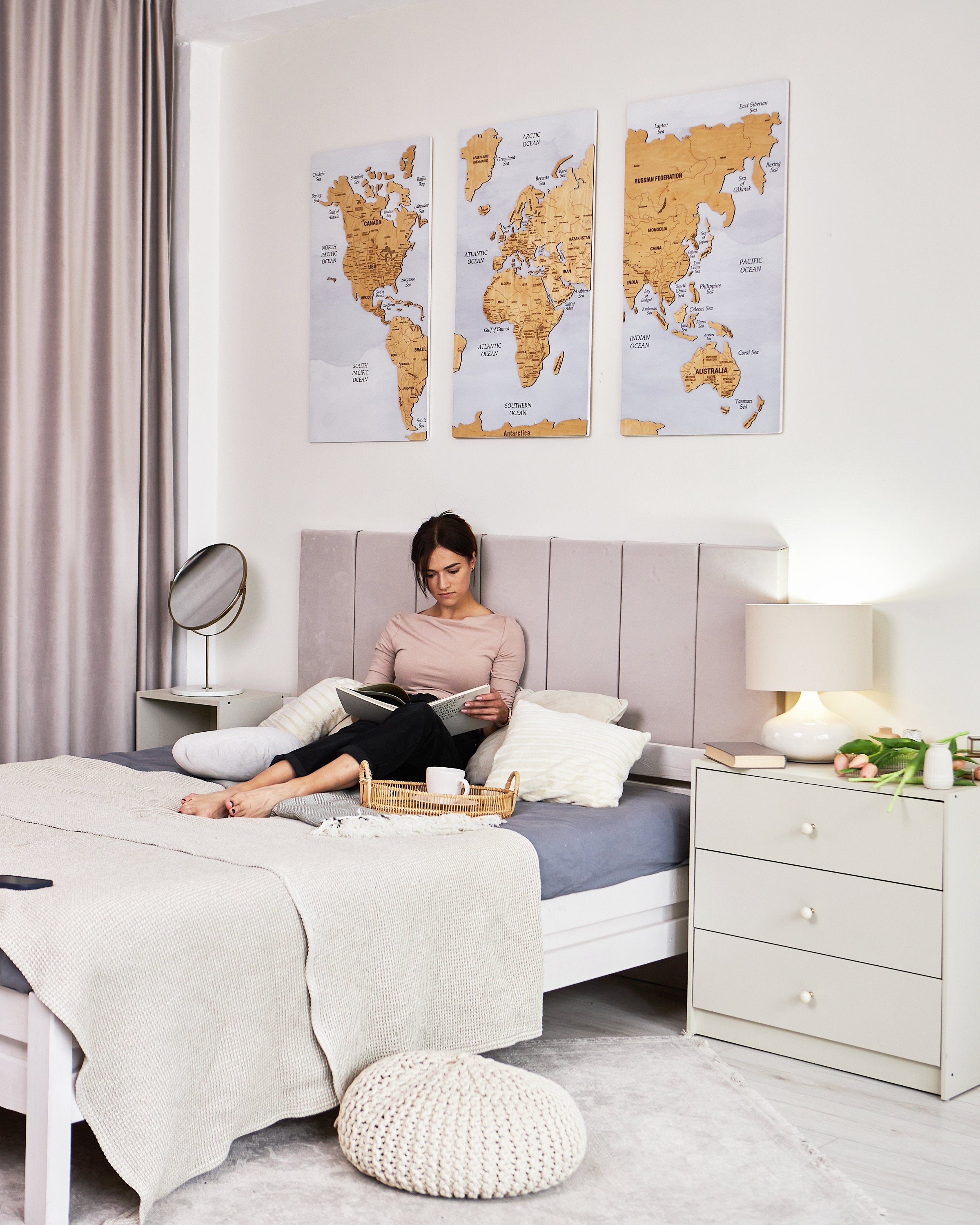 Personalized Cork World Map
