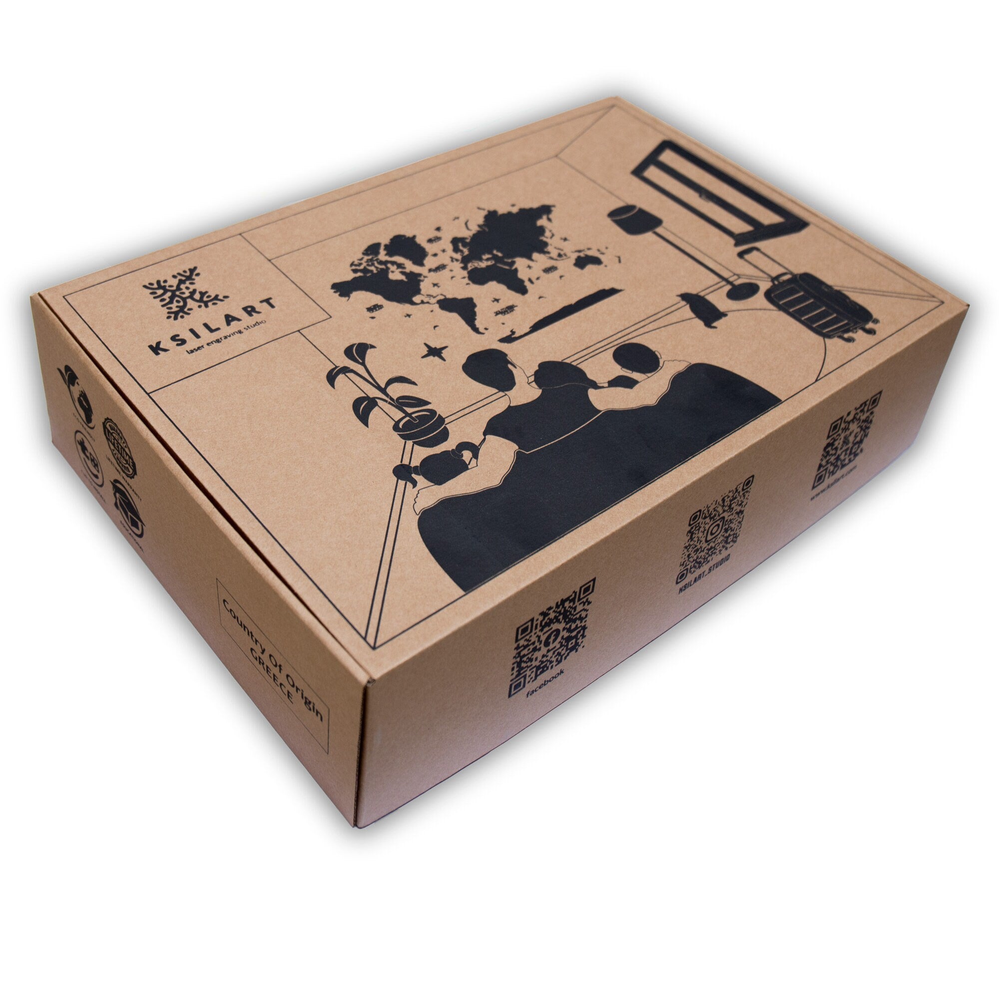 3D Wooden World Map - Travel World Map