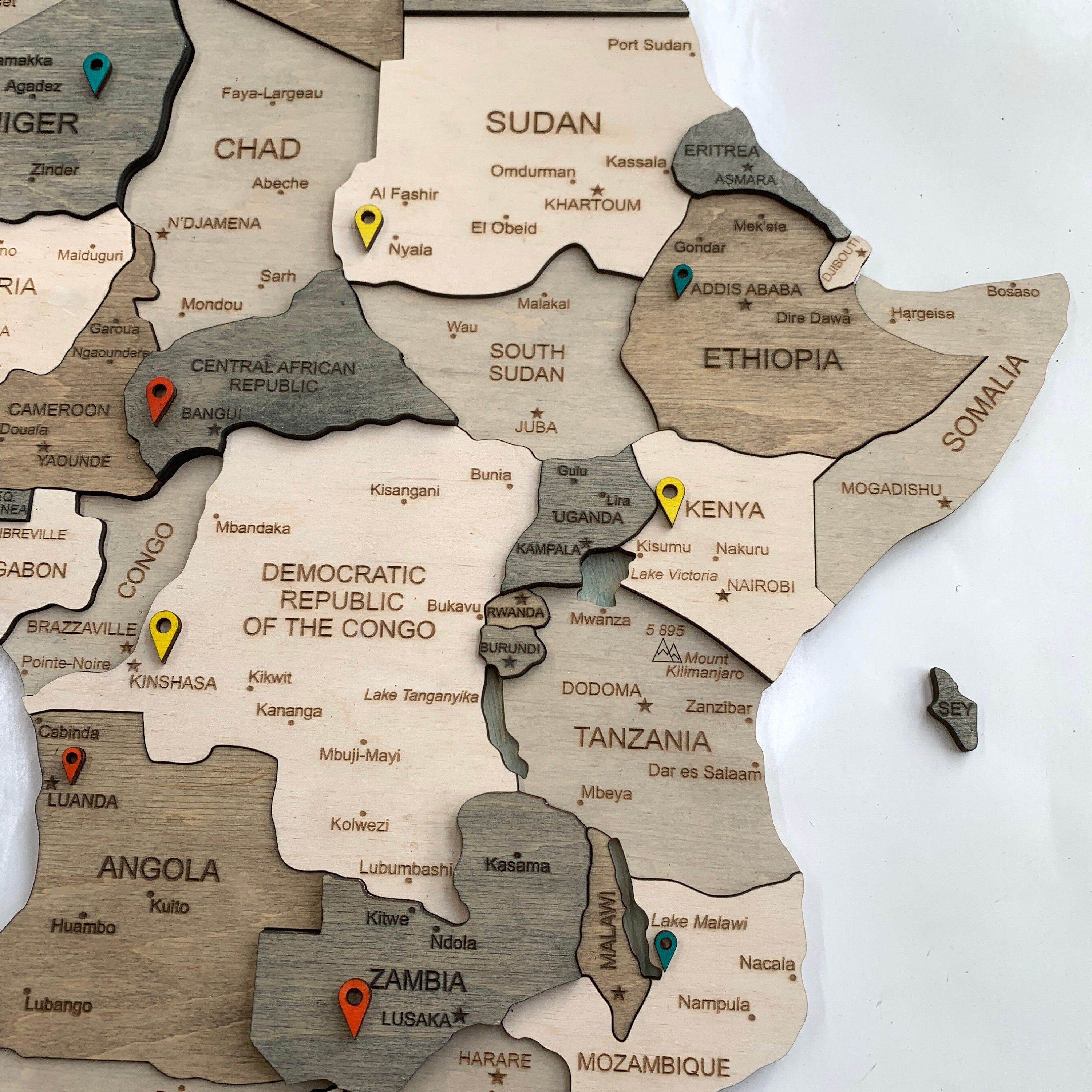Wood South Africa Map Travel