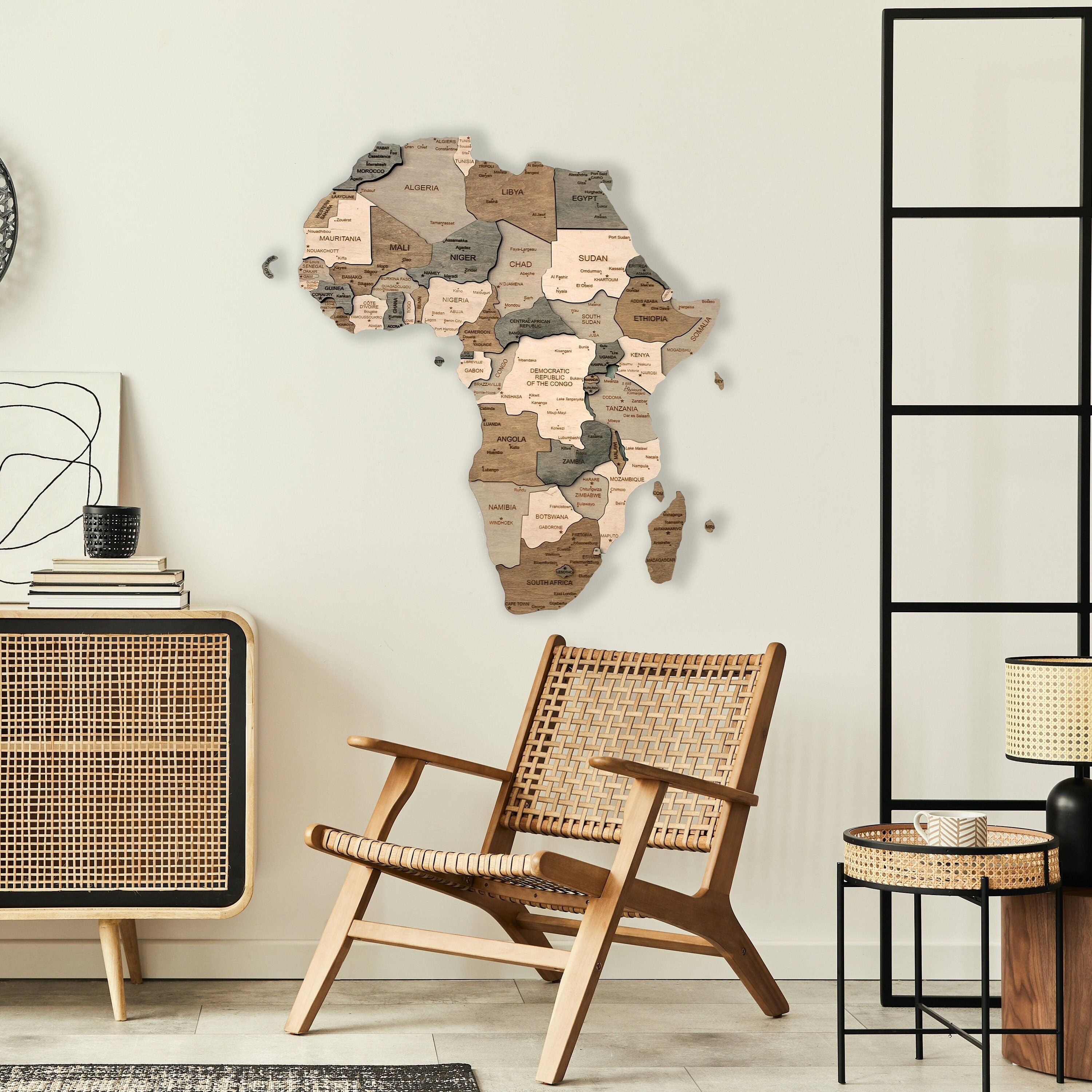 Wood South Africa Map Travel