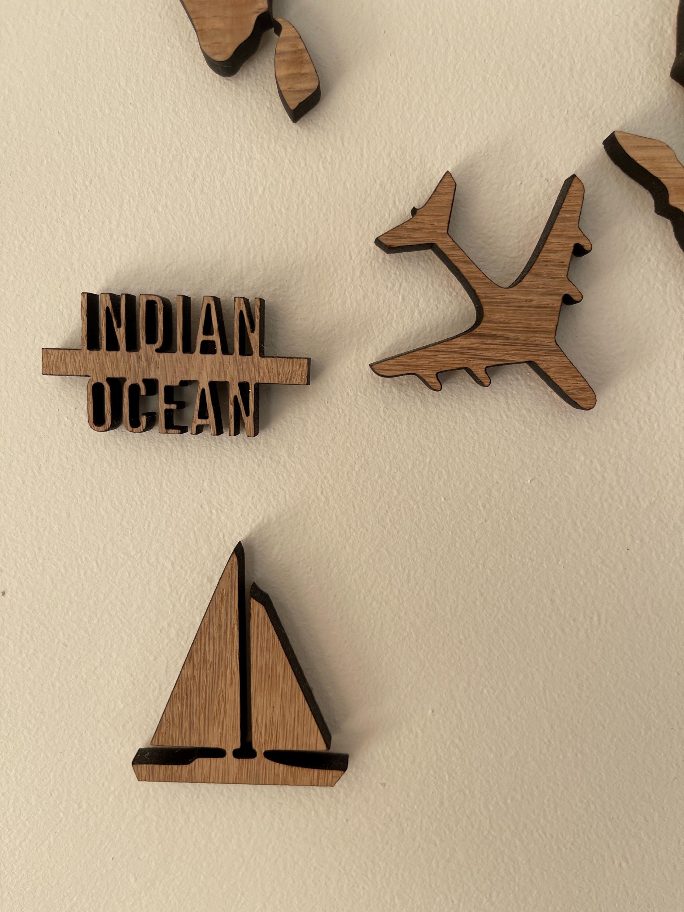 Wooden World Map - Map of the World