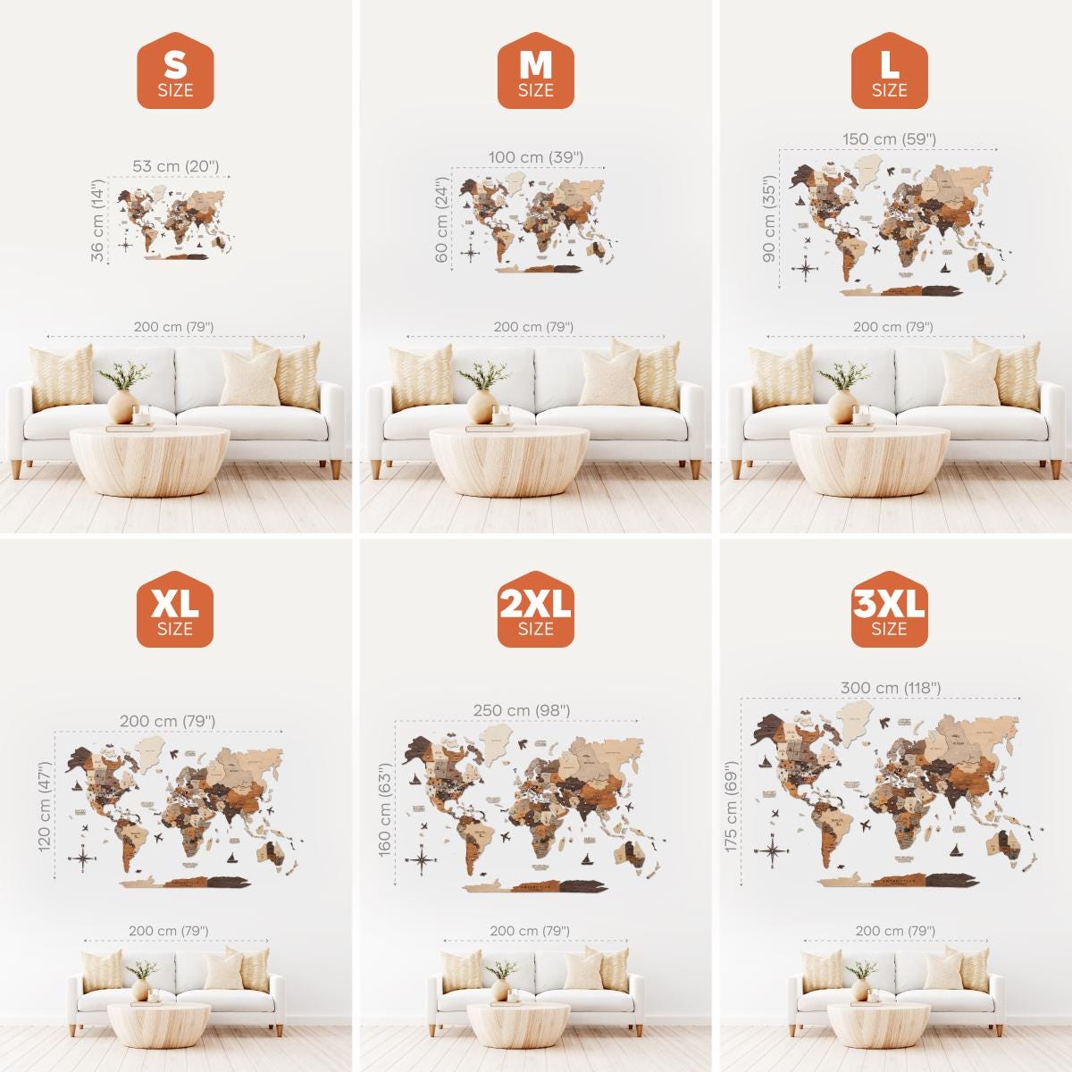 Wooden World Map Enjoy The Wood