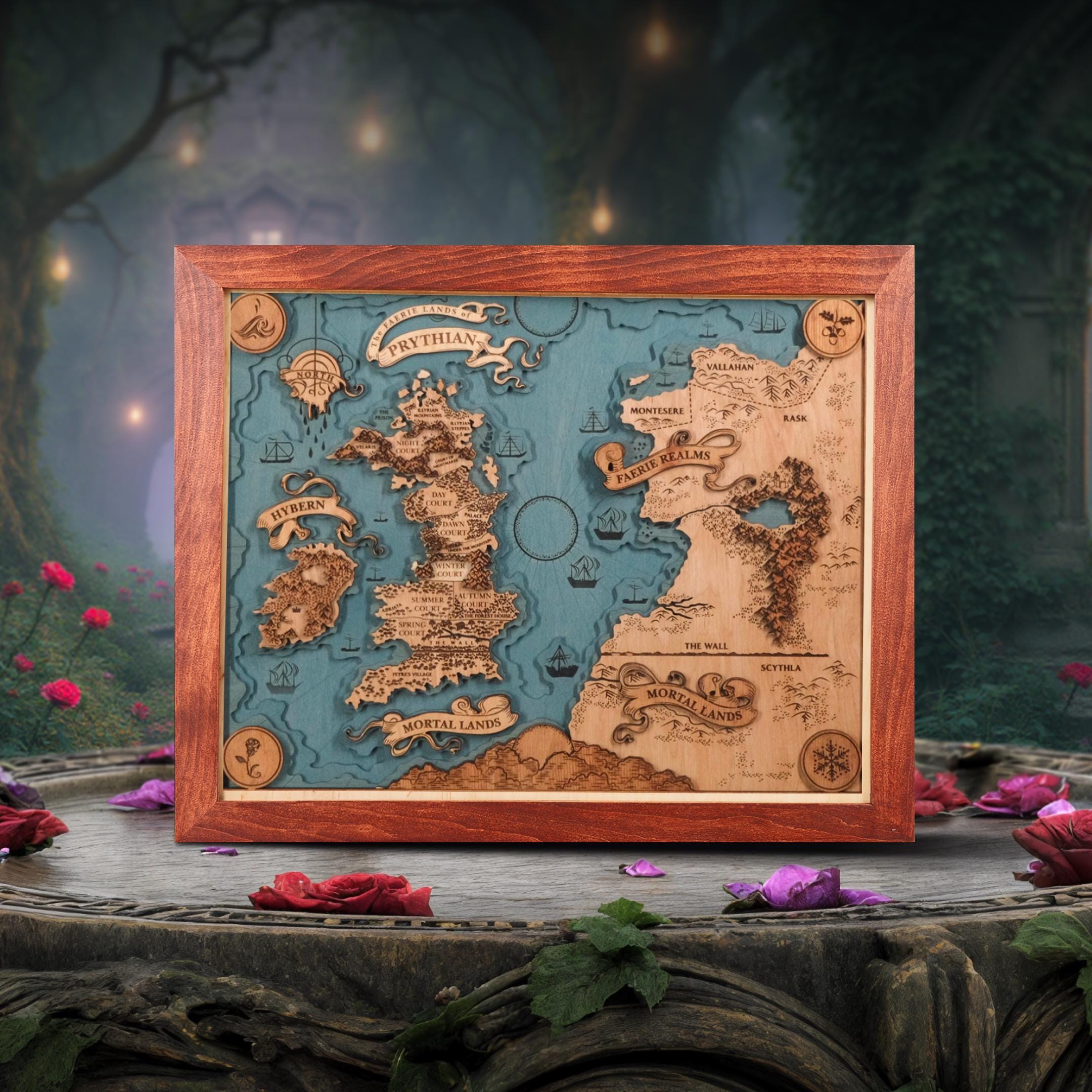Custom Map of Prythian Acotar World