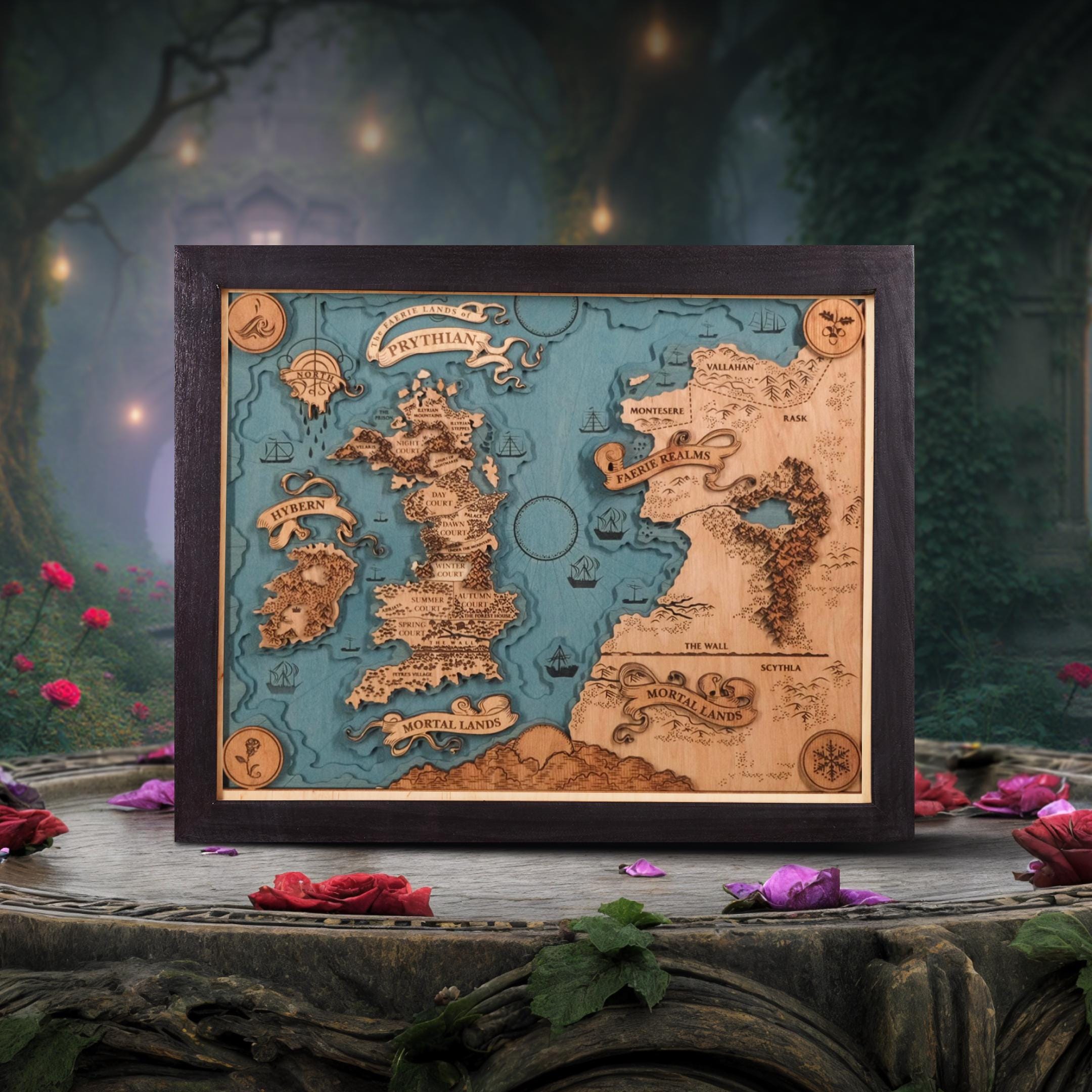 Custom Map of Prythian Acotar World