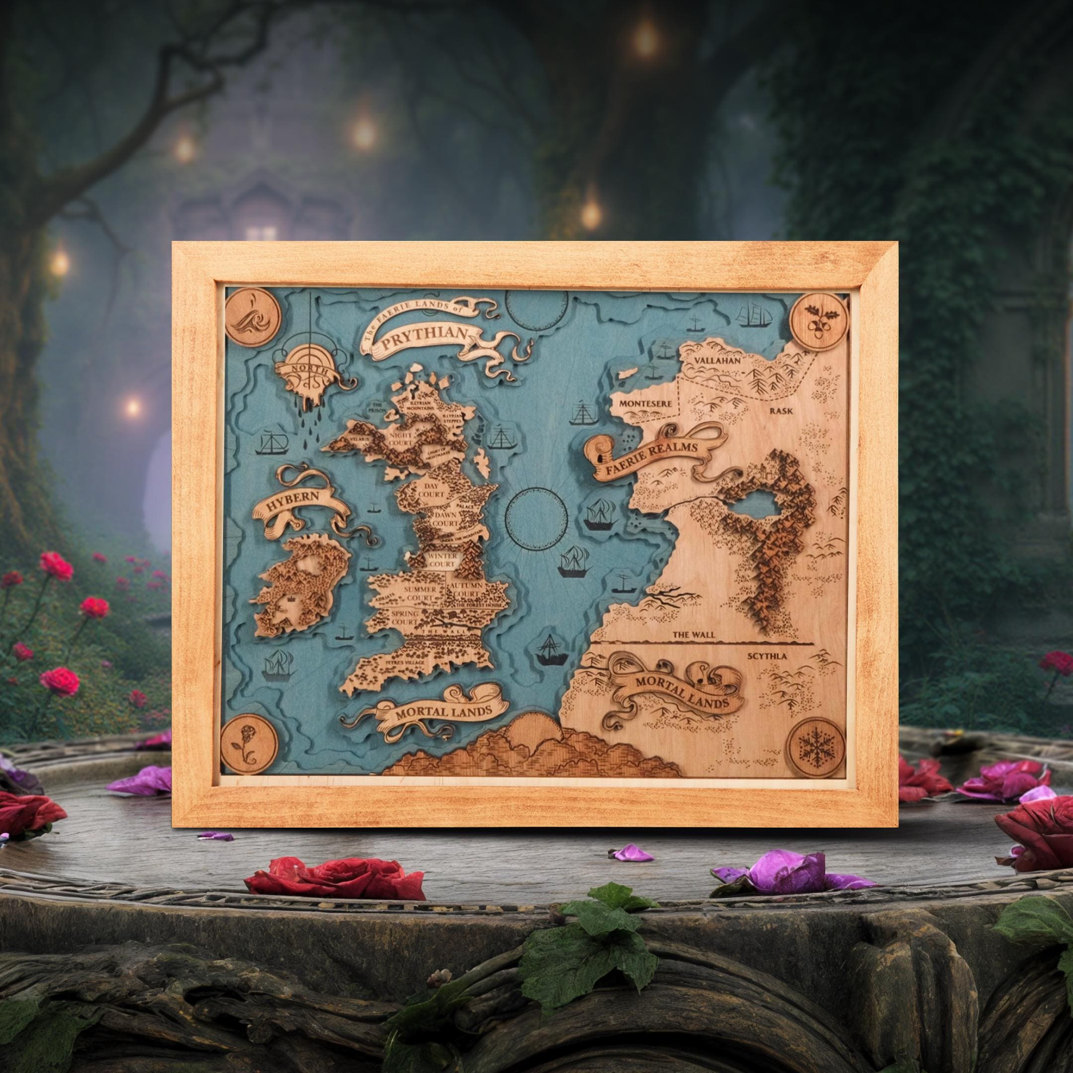 Custom Map of Prythian Acotar World