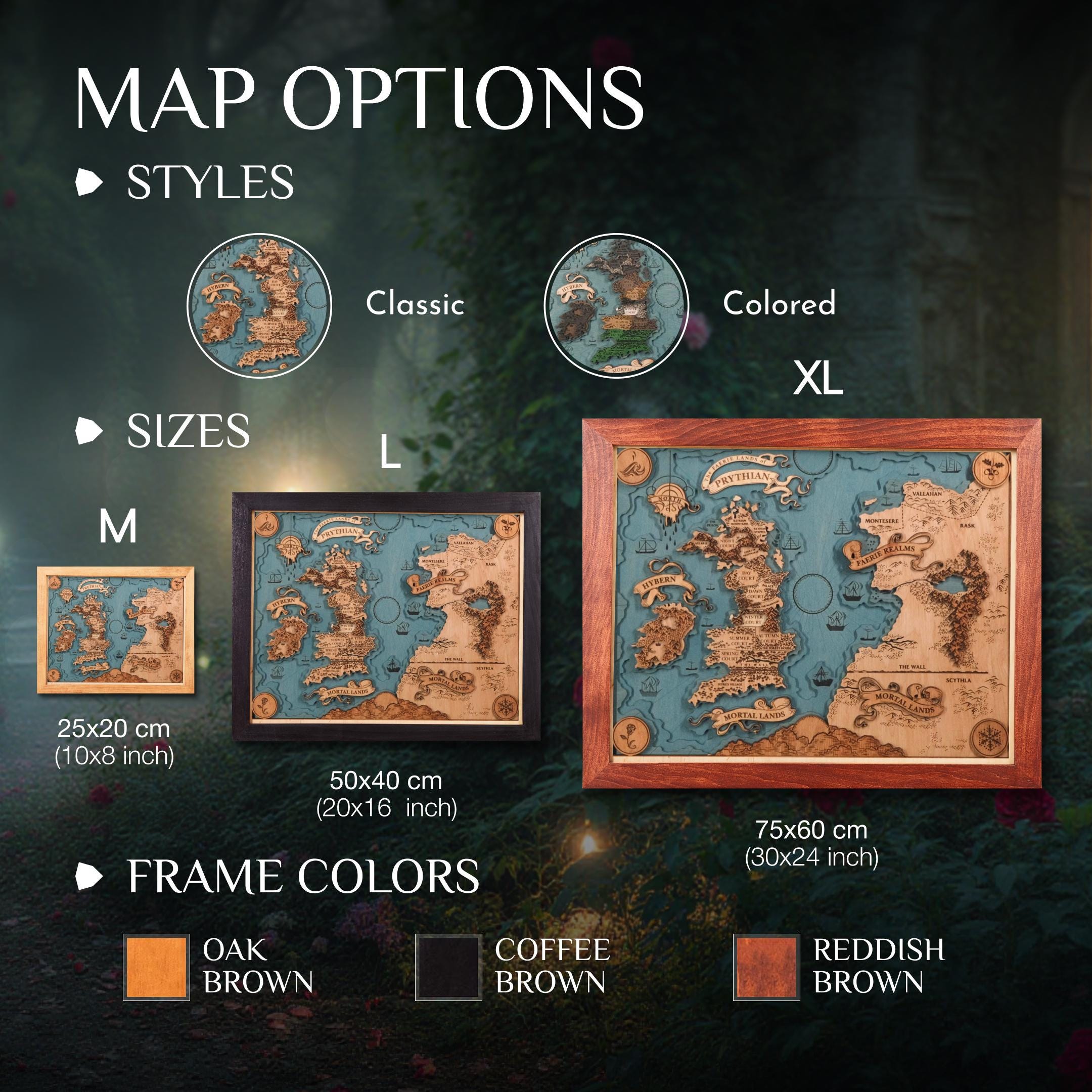 Custom Map of Prythian Acotar World