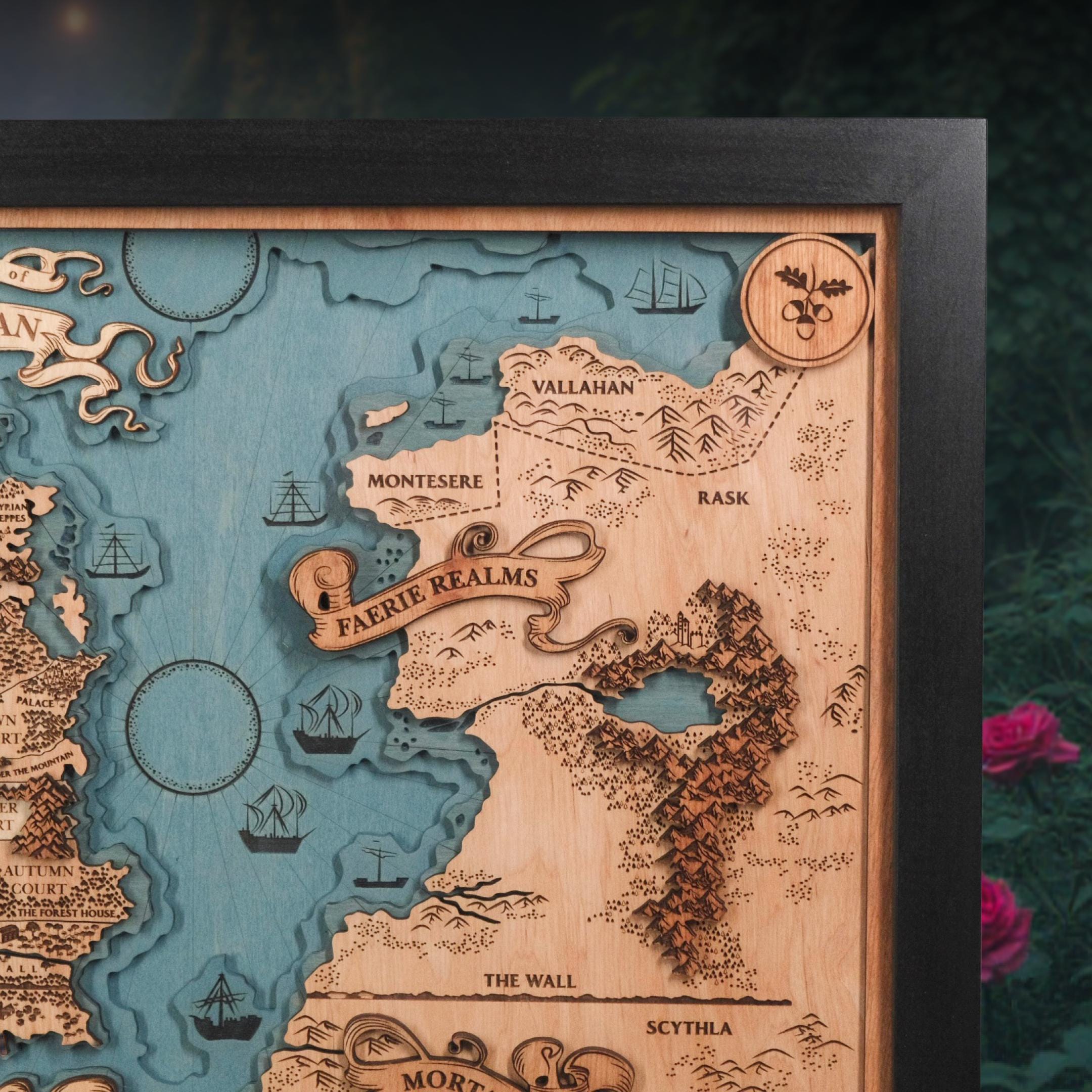 Custom Map of Prythian Acotar World