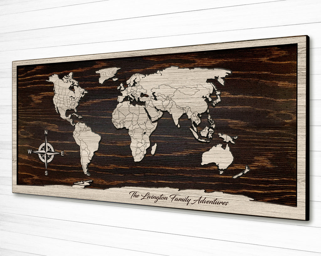 Push Pin Travel Map - Personalized World Map