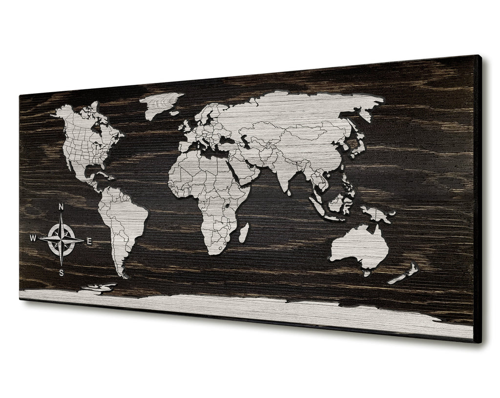 Home Decor Idea - Wooden Map